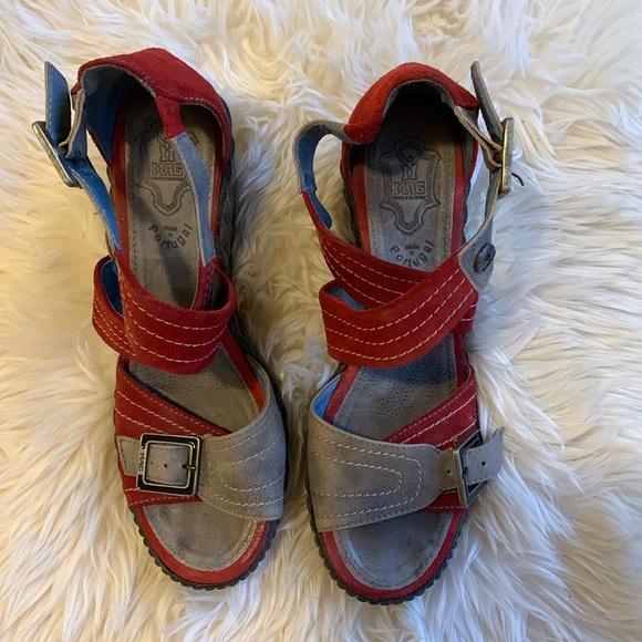 Mag Platform leather Sandal size:7 - Picture 3 of 5